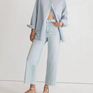 Madewell Perfect Vintage Wide Leg Crop - Size 28 - Light Wash